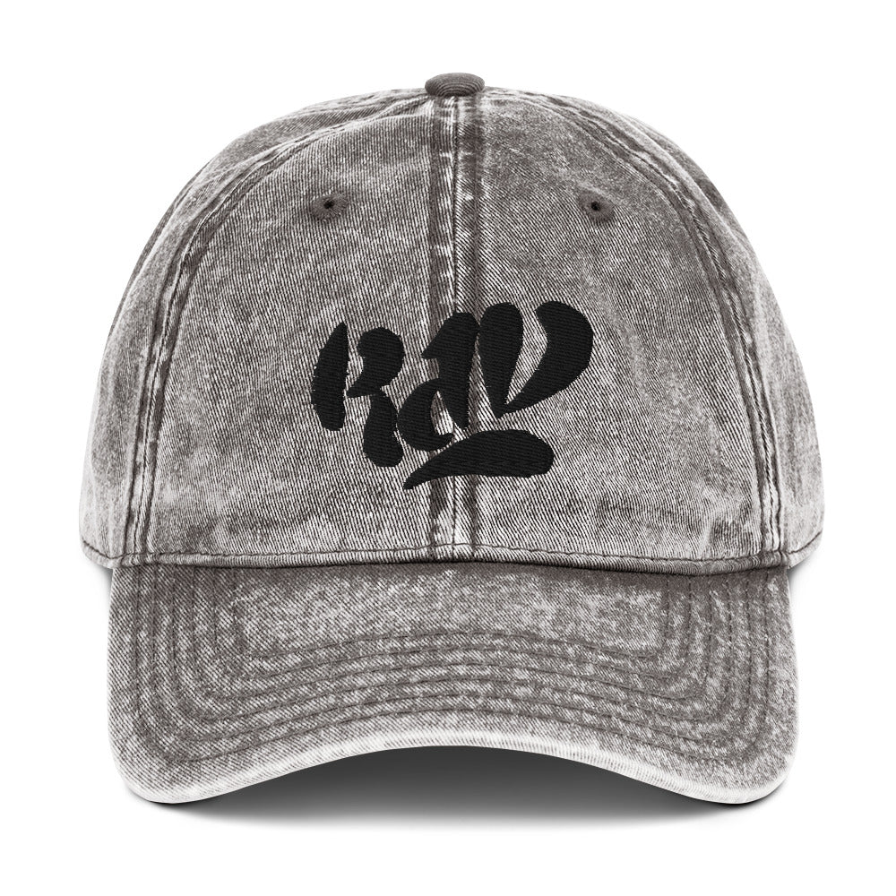 Black Rad Vintage Cotton Twill Cap