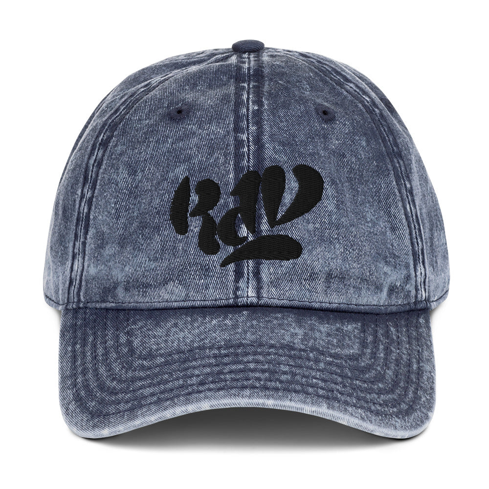 Black Rad Vintage Cotton Twill Cap