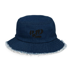 RAD Distressed denim bucket hat